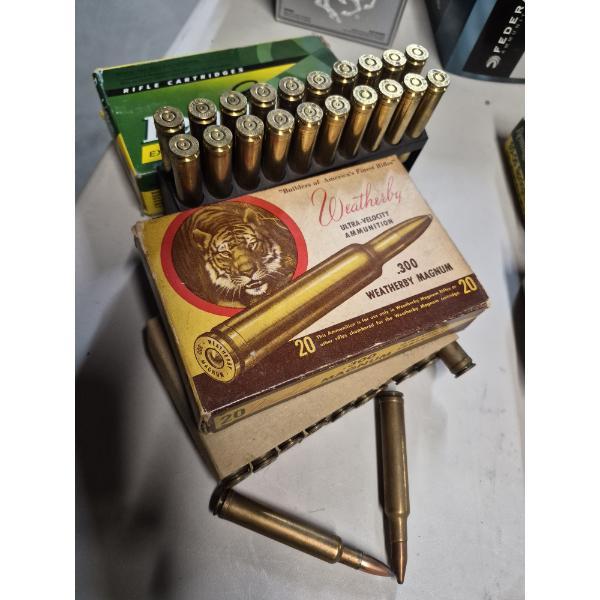 AMMO - 300 WEATHERBY MAGNUM'S - 2 Crtns 180 Gr Soft Pt  R300WBI 28 ROUNDS / 12 SHELLS