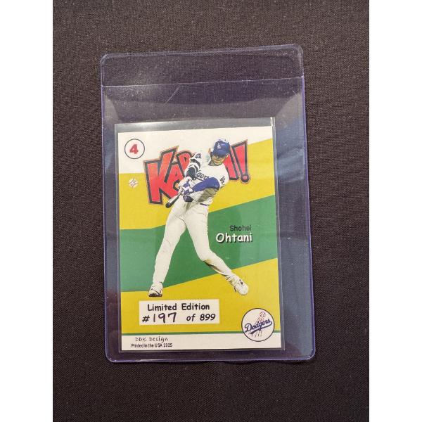Shohei Ohtani Los Angeles Dodgers Kaboom Baseball Card - Mint - Low Production - 197/899