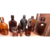 Image 4 : Vintage Group 21 Pcs - Amber Bottle Collection - See Pics