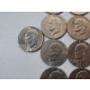 Image 6 : x21 Assorted Years U.S. Eisenhower Dollars FV: $21.00