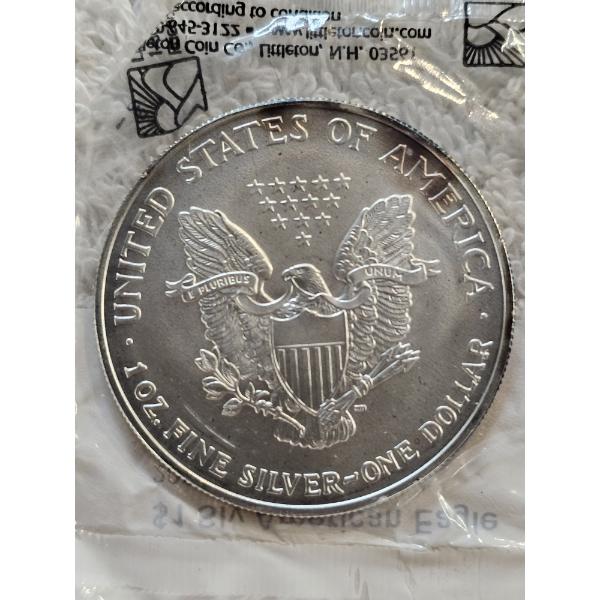 2005 United States 99.9% Pure Silver Eagle Walking Liberty $1 Bullion Coin