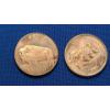 Image 1 : (2) 1 ADVP Oz .999 Fine Copper Rounds - Bison/Erymanthian Boar