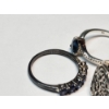 Image 5 : Six Assorted Sterling Silver Rings with Various Gemstones and Styles TW: 13.0g