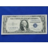 Image 1 : Series 1935 E $1 One Dollar Blue Seal Silver Certificate
