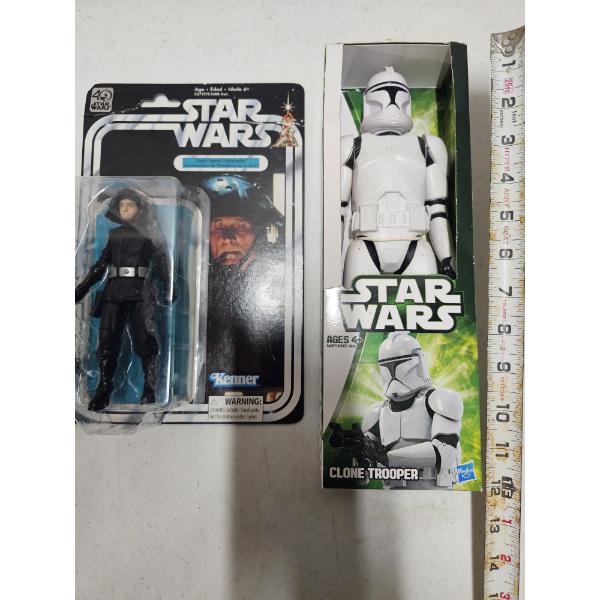 Star Wars Figures (Lot of 2) - Death Squad Commander and Clone Trooper