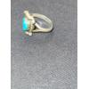Image 4 : Sterling Silver Turquois Ring - Size 4 1/2 - 3.8 Grams 
