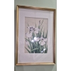 Image 1 : PICKUP IN NORTHFIELD -  Asian Floral Watercolor in Excellent Condition - Signed in Traditional Mode