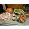 Image 1 : Assorted Holiday Ceramic Porcelain Pieces - Halloween, Easter Bunny & More