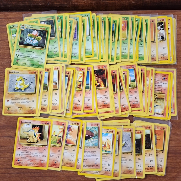 Large Assortment of Vintage Pokemon Trading Cards From Sets Such As Base, Jungle, Fossil, Neo & More