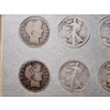 Image 8 : Standing Liberty Half Dollar Collection Book Ft. Barber Half Dollars - Face Val of $11 in 90% Silver