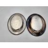 Image 10 : Silver-Plated Items: 2 Serving Trays and 6 Small Goblets - TW: 2.0lbs