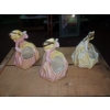 Image 2 : 3 Pc Antique Planters (Dancing Ladies) As Shown