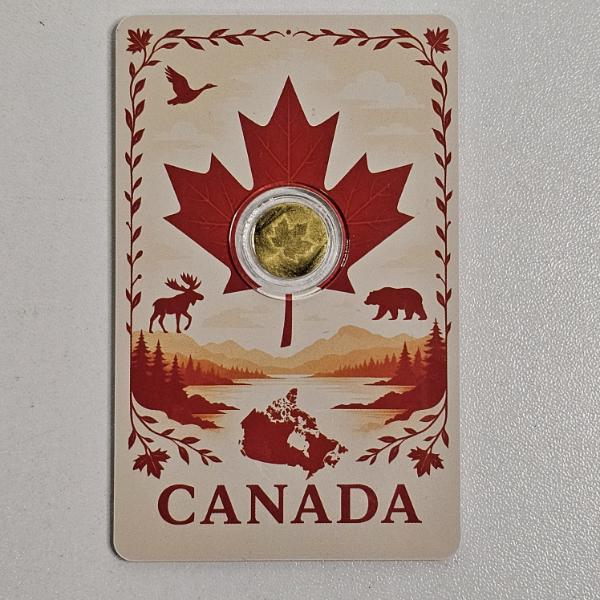 2025 Niue 1/1000 oz .9999 Fine Gold Maple Leaf Coin