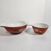 Image 1 : Vintage Pyrex Autumn Harvest Wheat Mixing Bowls Set Of 2