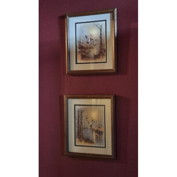 Louisville Home Pickup - 4 Pcs Framed Art - Wildlife & Vintage River Boating Scenes - See Pictures