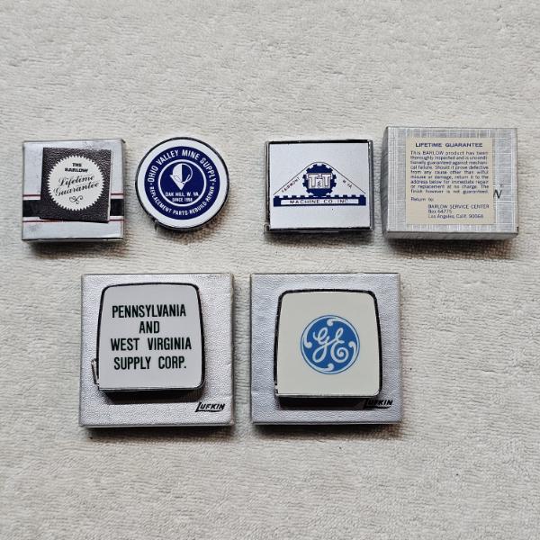Collection of Vintage Promotional Pocket Tape Measures
