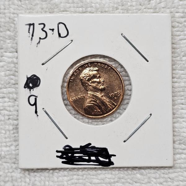 1973-D Lincoln Memorial Cent FV: $.01