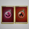 Image 1 : Two Assorted Holo Rare Pokemon Energy Trading Cards