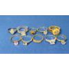 Image 1 : Assorted Gold & Silver COLORED Fashion Rings - See Photos For Sizing