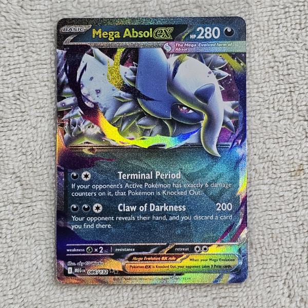 Mega Absol EX 086/132 Holo Rare Pokémon Trading Card