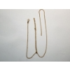 Image 2 : 14K Yellow Gold Broken Chain Necklace TW: 0.8g