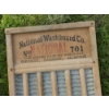 Image 2 : Antique Wooden Hand Scrub National Wash Board Co. No 701 w / Corrugated Metal  Scrub Surface