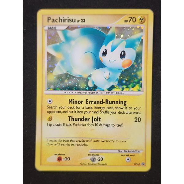 Pachirisu DP04 Black Star Promo Holo Rare Pokemon Trading Card Vintage 2007