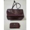 Image 9 : Authentic Coach Medium City Tote In Black Currant With Gold Hardware And Matching Large Zip Wallet I
