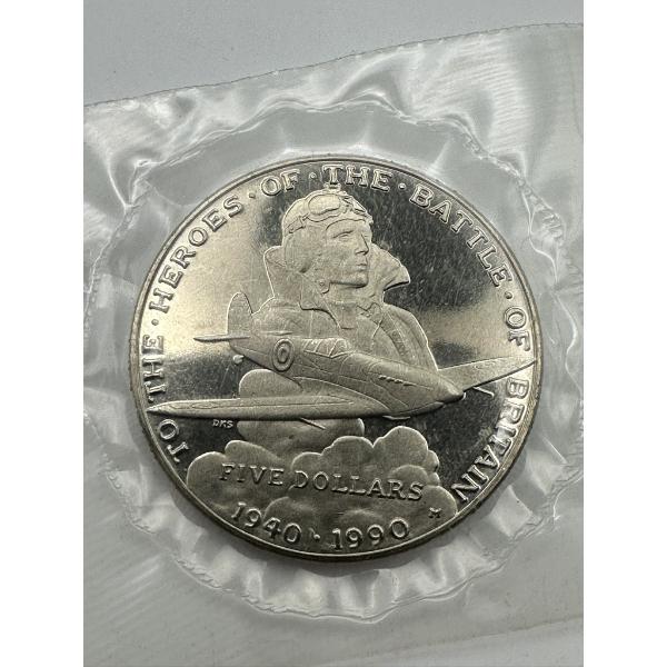 Marshall Islands 1990 $5 Heroes of the Battle of Britain Coin