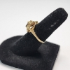 Image 3 : 10K Yellow Gold Cluster Ring w/ Blue Stones - Size 5.5 - TW: 3.3g
