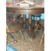 Image 2 : Maple Wood Kitchen / Dining Room Table With 4 Chairs & 16" Leaf,  45" 