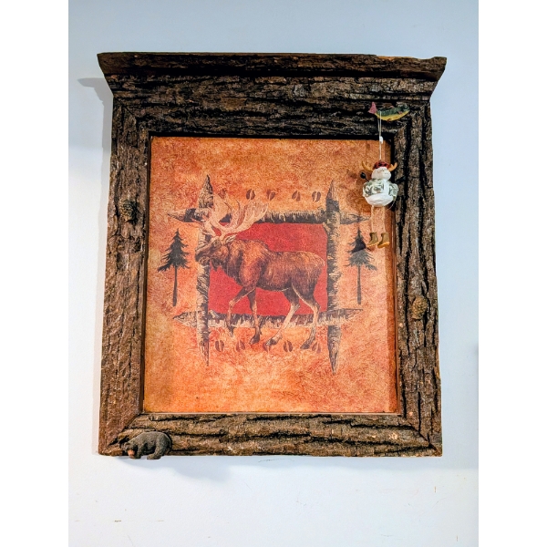 Great Moose Framed Picture 26"x22"
