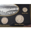 Image 3 : Obsolete Coins of America's Past Collection in Nice Wooden Display Box With Window - Silver FV $0.85