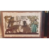 Image 2 : Egyptian Revival Framed King Tut Papyrus Art 31 x 25 Overall - Image 16 x 22 
