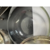 Image 13 : Silver-plated dishes with glass dishes - 4 Silver-plate - 2 Glass Dishes - Serving Platter & Bowl 