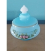 Image 1 : Vintage Bristol Covered Blue Jar 5" 