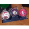 Image 1 : 2 Sets - Vintage Cleveland Indians Baseballs With Stands  - New Mint Unused - Nice