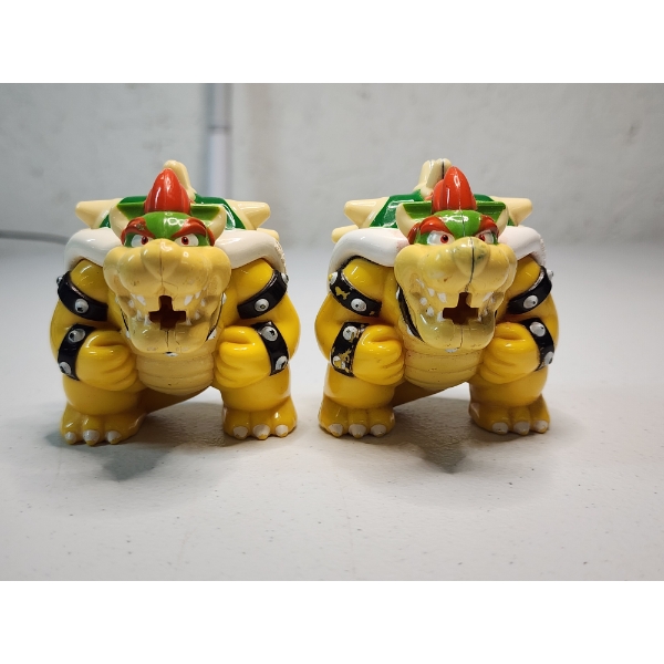 Two 2017 Happy Meal Nintendo Super Mario Bowser Toys