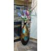 Image 3 : Tall Metal Art Floral Vases As Shown 2 Pc Set - 38" Tall