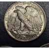 Image 2 : 3 Pcs - 1946 P / 1946 D / 1946 S  Walking Liberty Half Dollars - High Grade - See Pics
