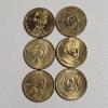 Image 1 : Five U.S. Presidential Dollar Coins and One Sacagawea Golden Dollar coin FV $6.00