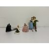 Image 1 : Wizard of Oz Figurines - Wicked Witch of the West - Lion in Cape - Glinda - Scarecrow with Dorothy