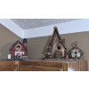 Image 4 : Louisville Home Pickup - Large Group 8 Pcs - Custom Made & Painted Bird Houses - Superb! See Pics