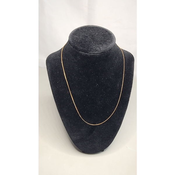 14K Yellow Gold "S" Link 18" Necklace - Weight: 1.2g