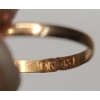 Image 3 : 10K Gold Ring - Size 8 - & Small Gold Charm Rings - Total Weight: 1.5g
