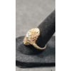 Image 2 : 14K Gold Art Deco Ring With Some Diamonds- Size: 7- TW: 3.5 Grams