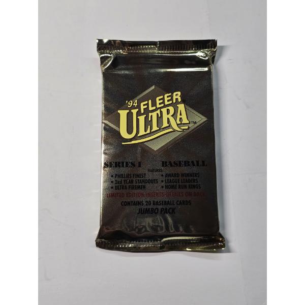 1994 Fleer Ultra Series 1 Baseball Jumbo Pack (20 Cards) - Sealed/Unopened