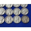Image 6 : Lot of 20 Assorted Year Silver Mercury Dimes FV: $ 2.00