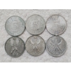 Image 1 : Assortment of 6 West German 5 Deutsche Mark Silver Coins ~ ABOUT 1.1 Oz OZ OF ACTUAL SILVER WEIGHT
