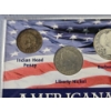 Image 2 : "Americana Series - The Yesteryear Collection" 4 Coins in Display Slab